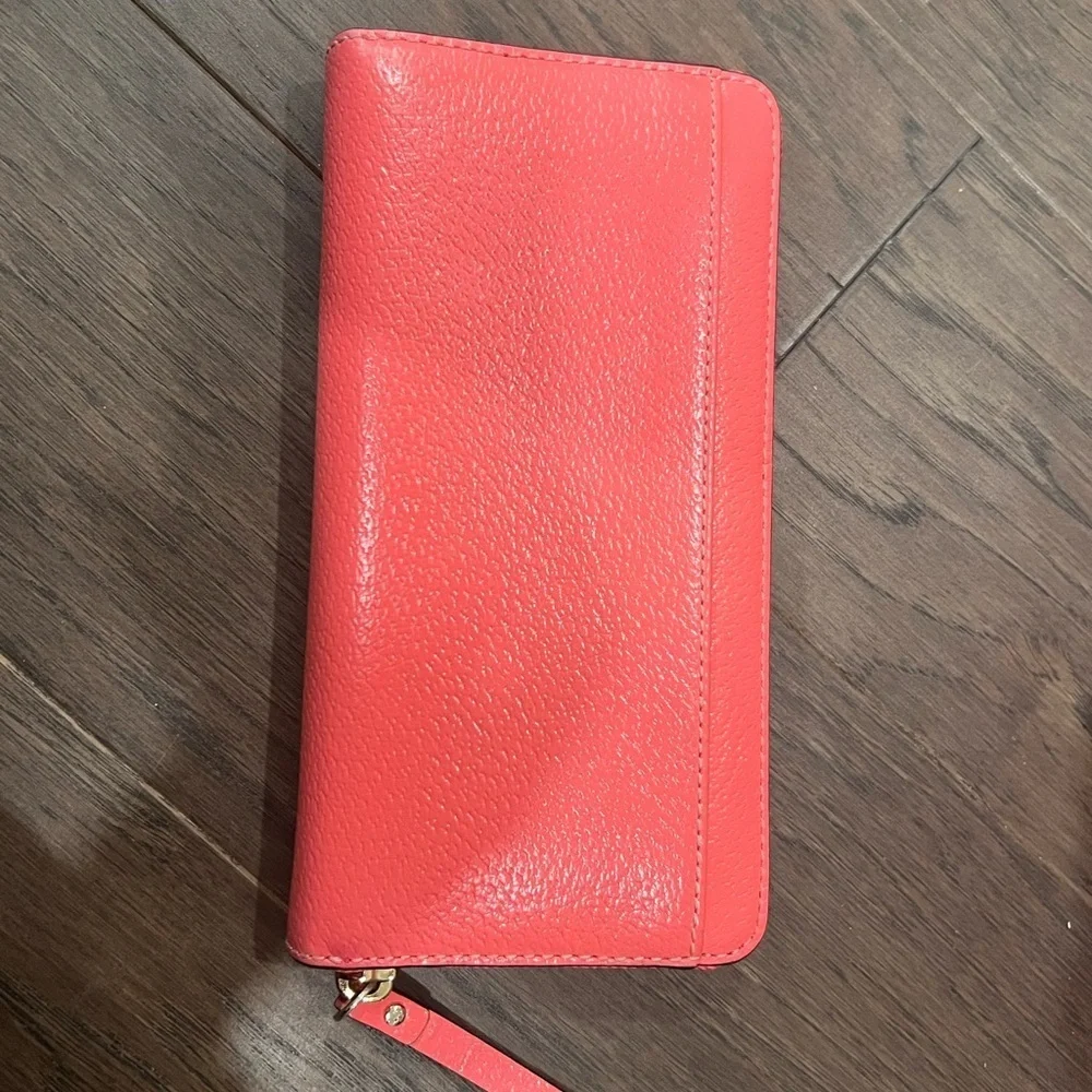 Kate Spade Vibrant Coral Satchel and Wallet - Picture 4 of 8